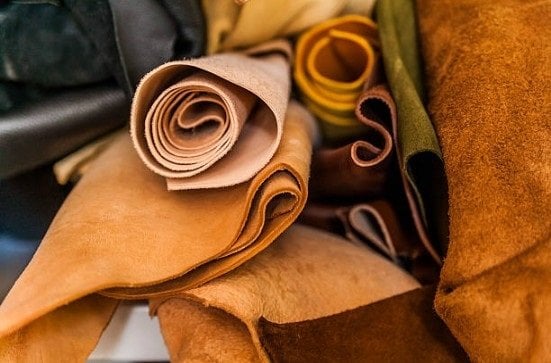 Photo of different types of leather