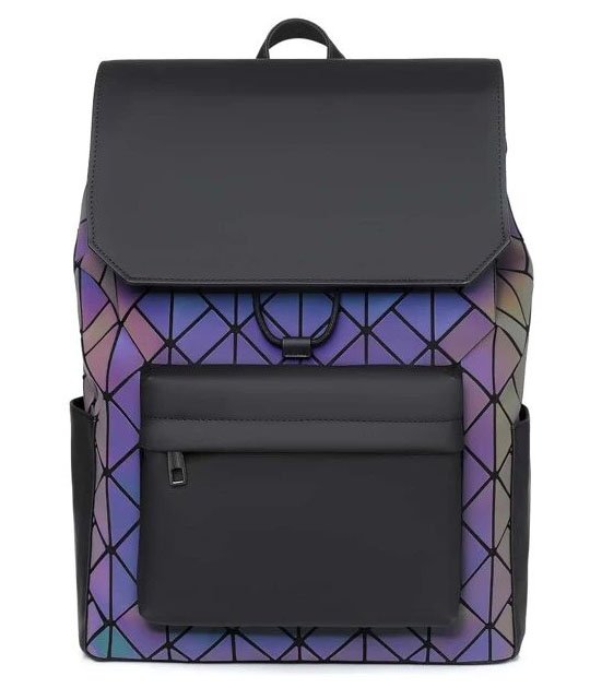 Geometric laptop backpack from Shein