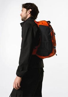 Multifunctional waterproof orange men's backpack