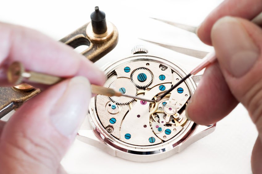 Repairing a watch at a watchmaker's