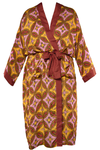 Long kimono tissu africain