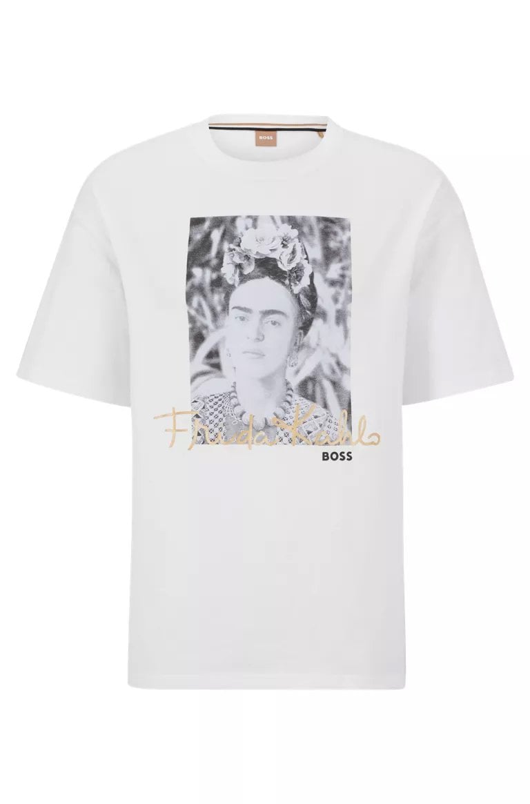 Boss organic cotton T-shirt Frida Kahlo photo