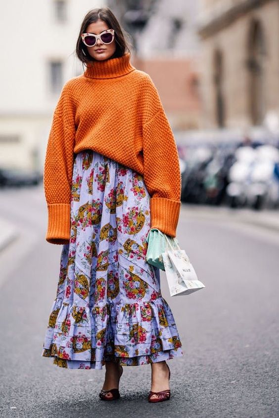 spring look photographed on the street