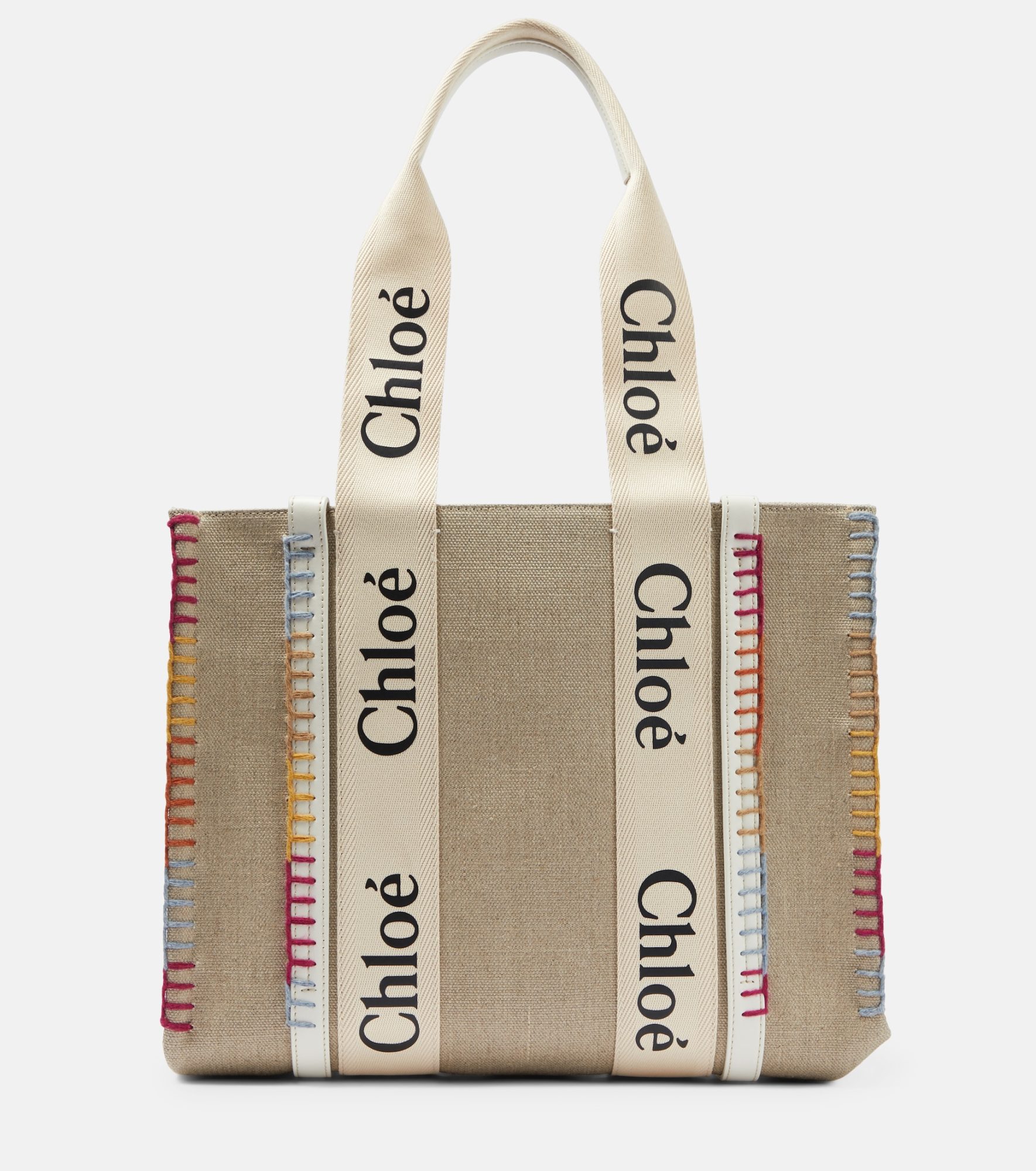 Large Chloe canvas and leather tote - 990 euros