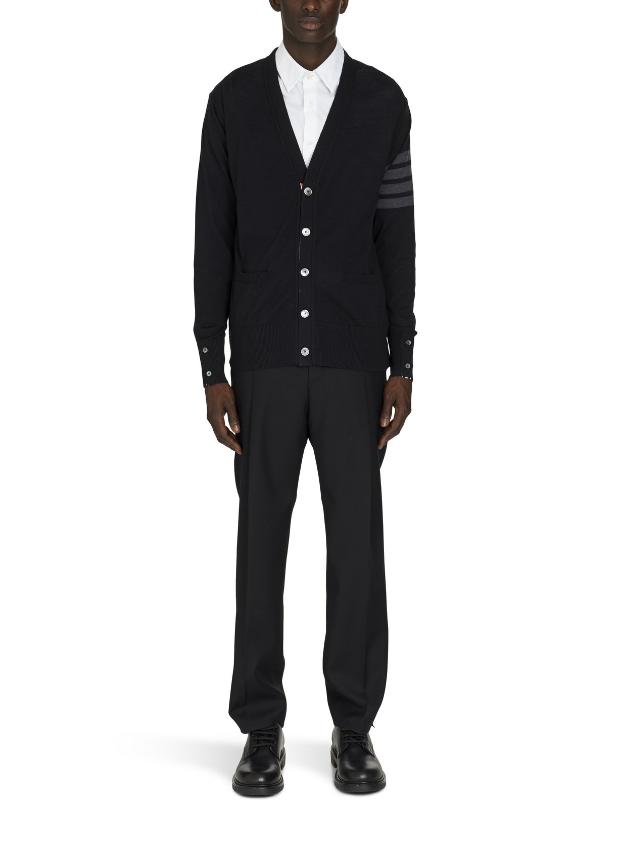 buttoned cardigan by Thom Browne