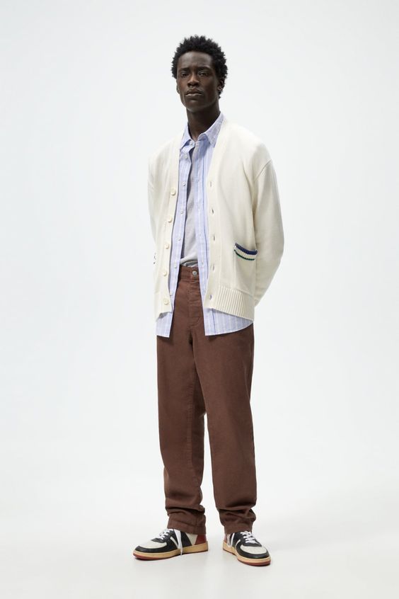 sport cardigan for men