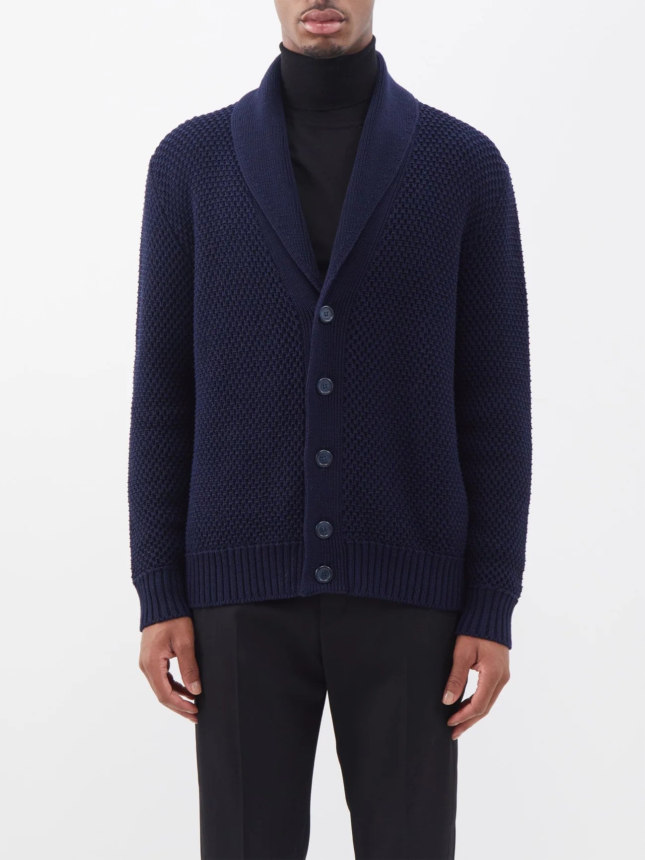 Long men's cardigan by Caio