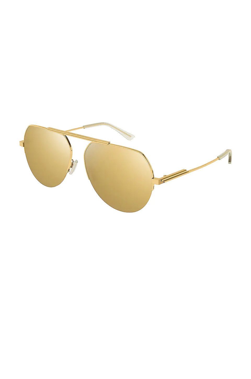 Women’s gold aviator sunglasses Bottega Veneta