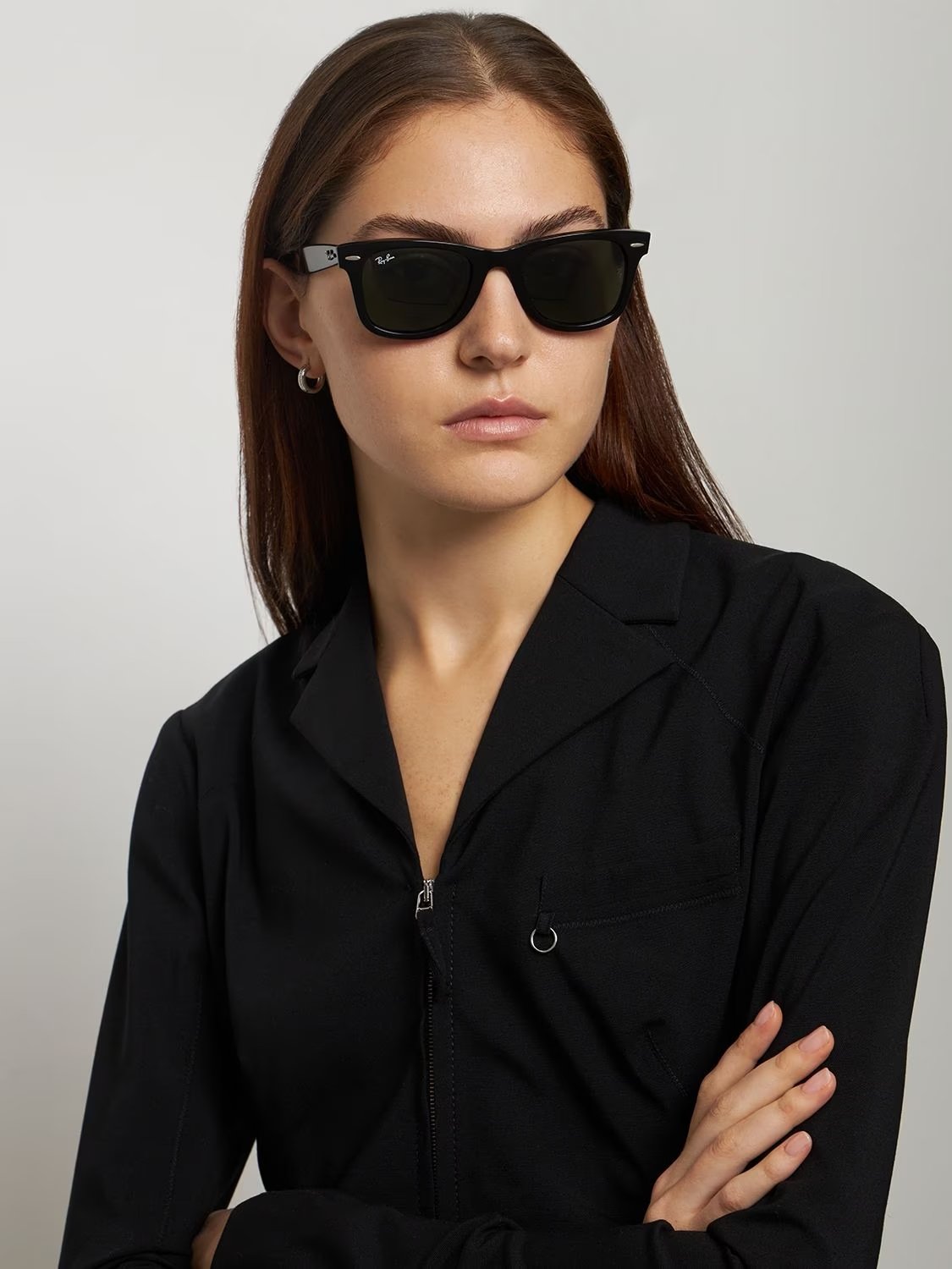 Ray-Ban Black Wayfarer Sunglasses for Women