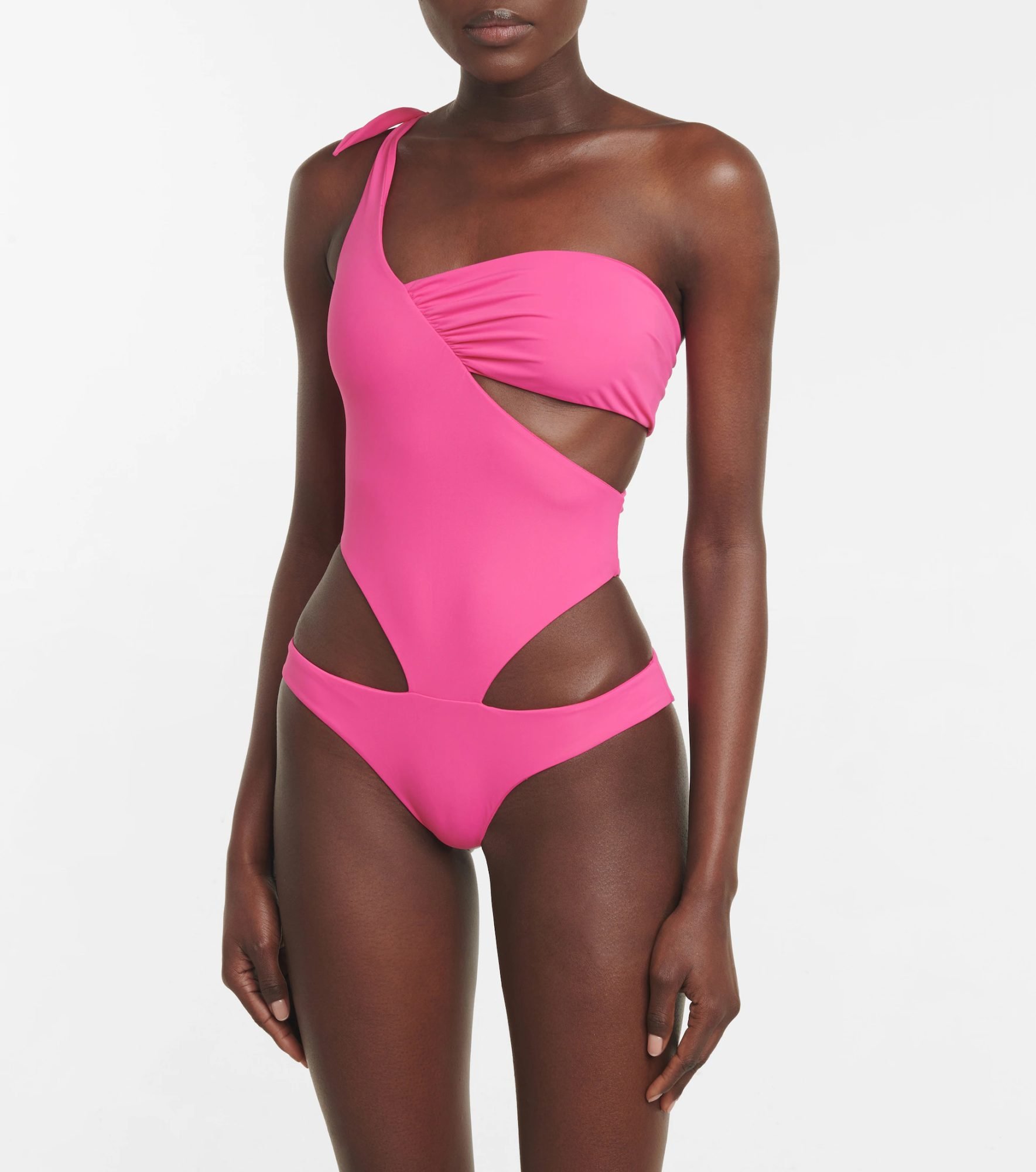 Asymmetrical pink swimsuit Dojaka