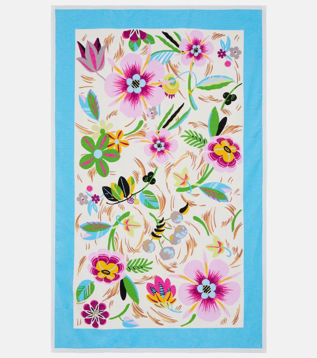 Beach towel with flowers Gucci