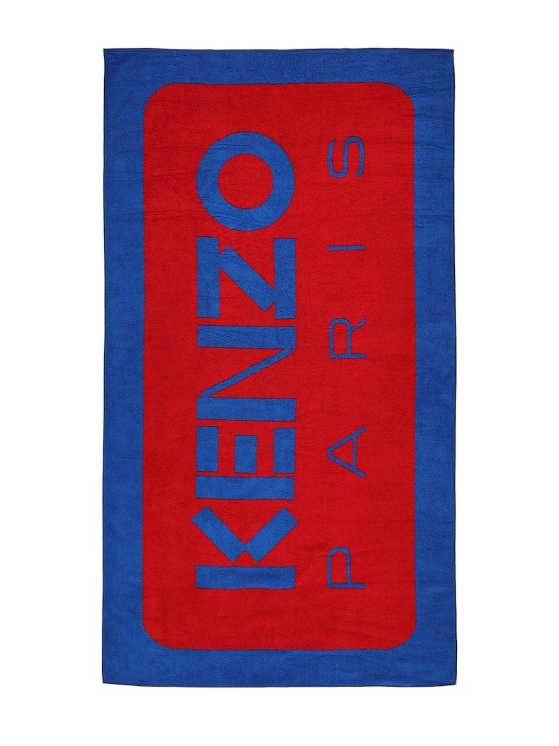 Kenzo logo printed beach towel