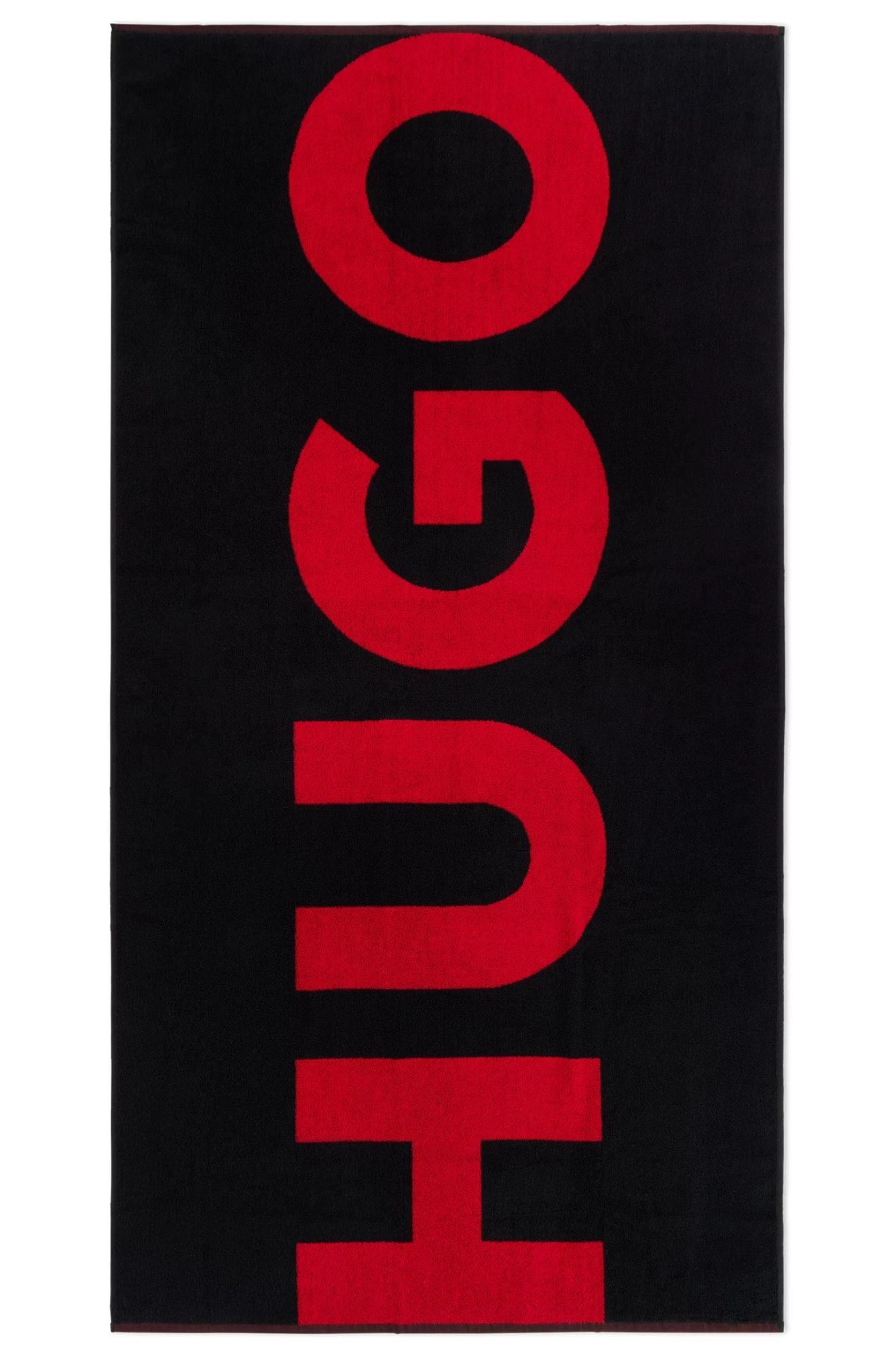 Organic cotton towel with Hugo Boss logo