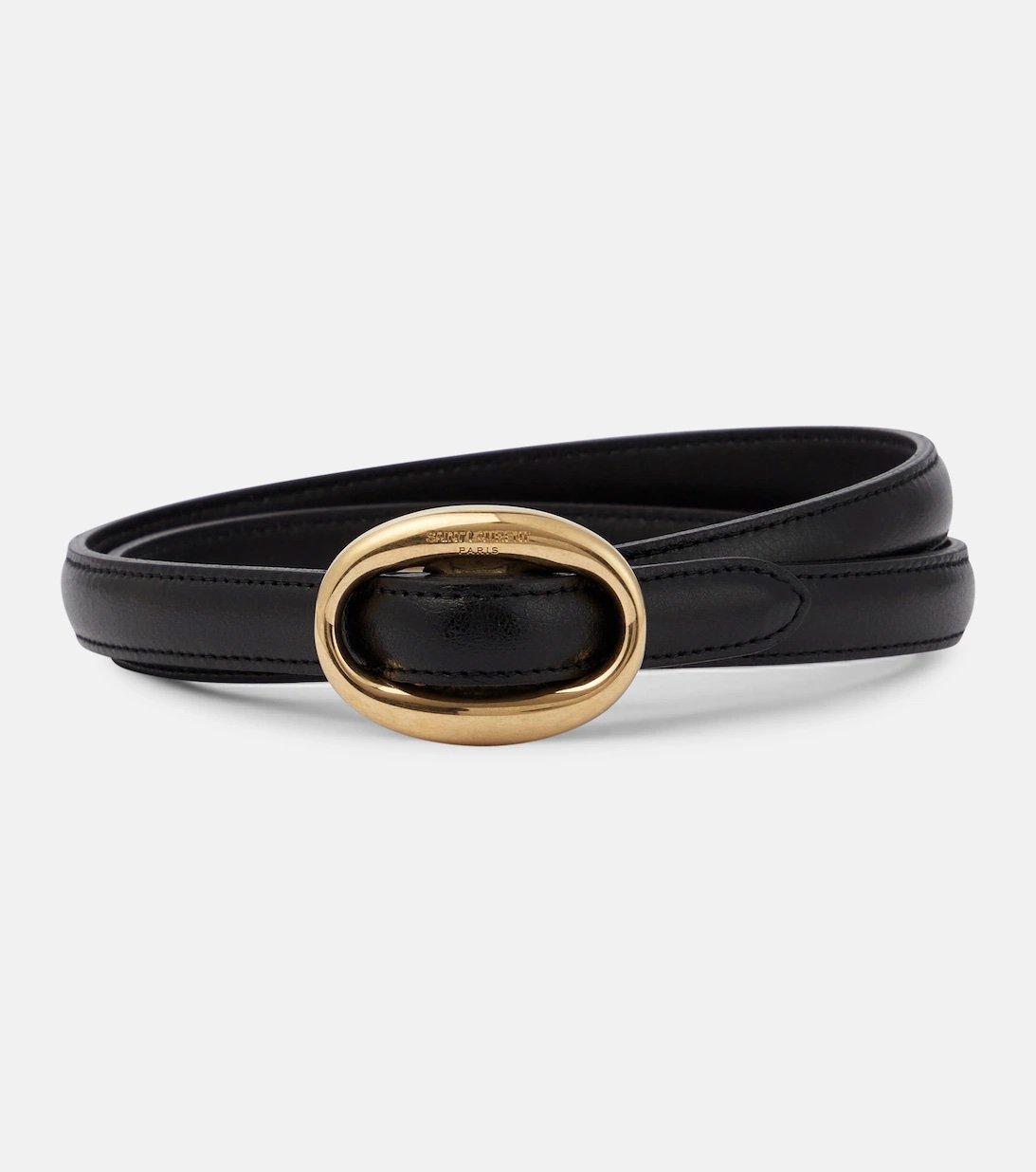 Thin leather belt Saint Laurent