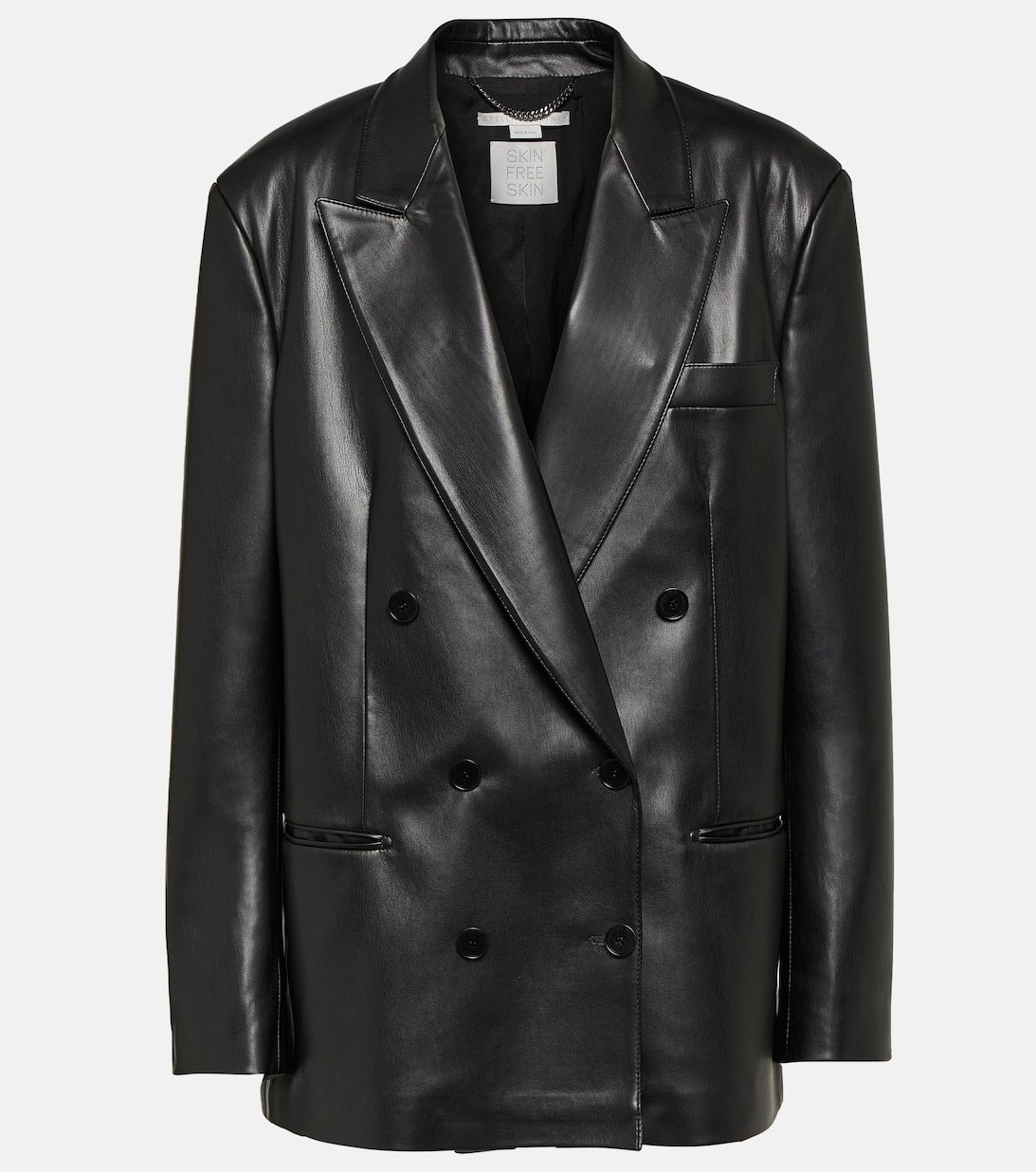 Stella McCartney synthetic leather blazer