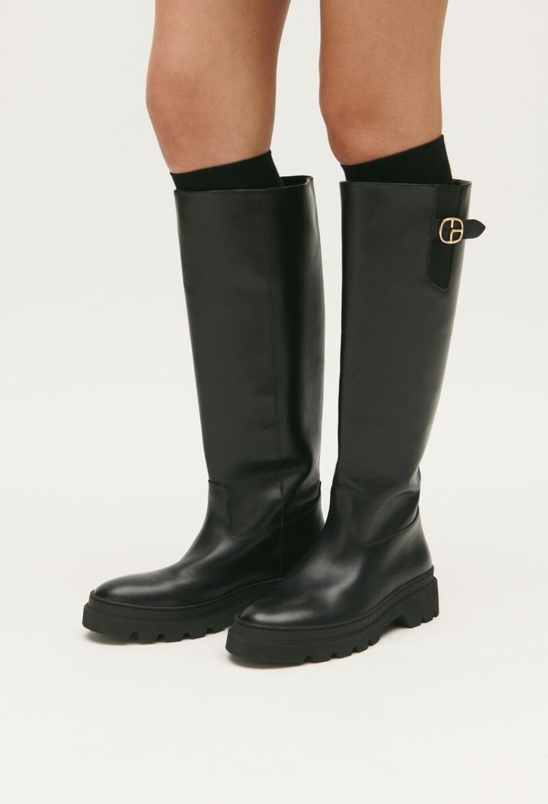 Claudie Pierlot women's high leather boots