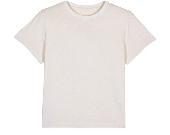 Ba&sh white round neck t-shirt