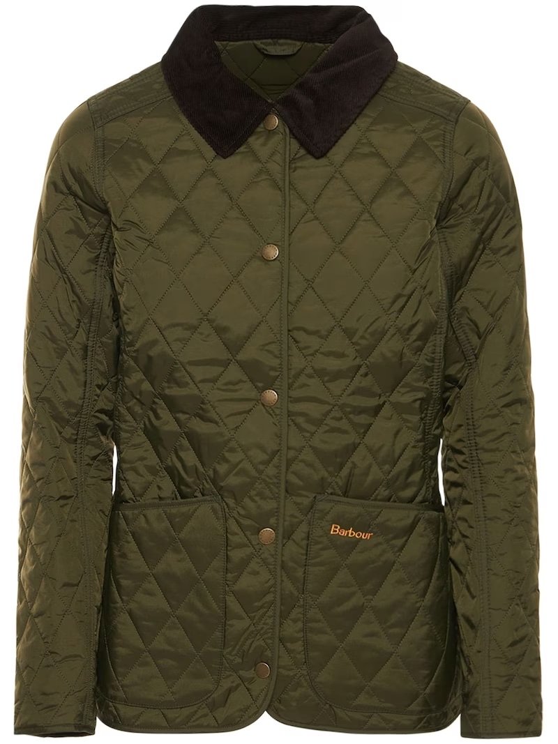 Khaki quilted jacket Barbour