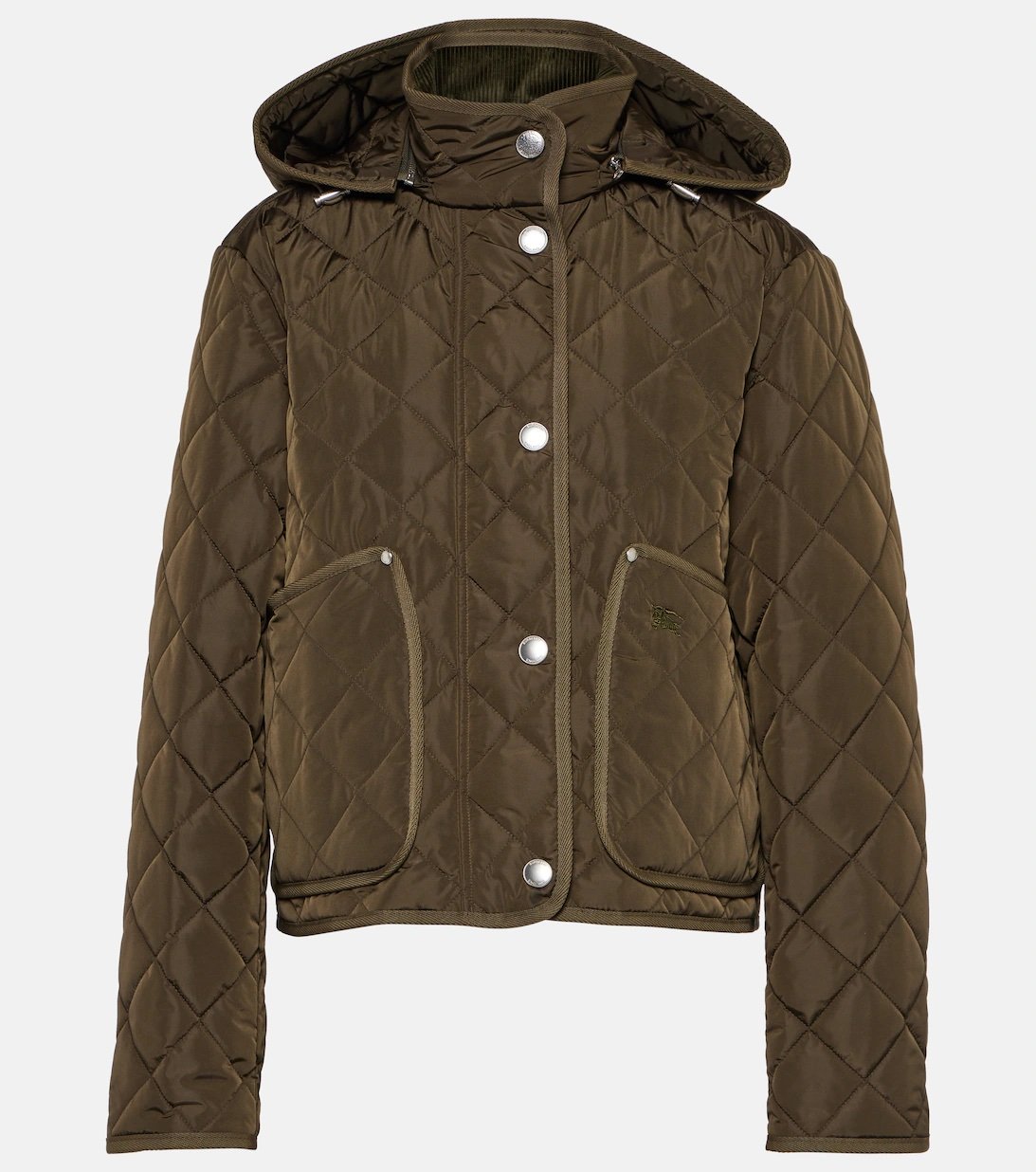 Khaki quilted jacket Burberry