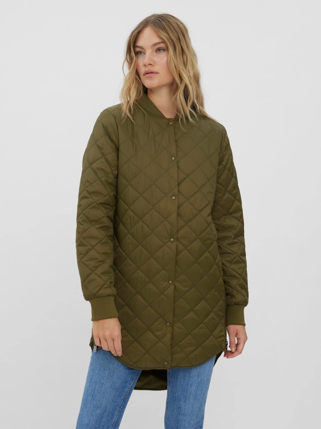 Khaki quilted jacket Vero Moda