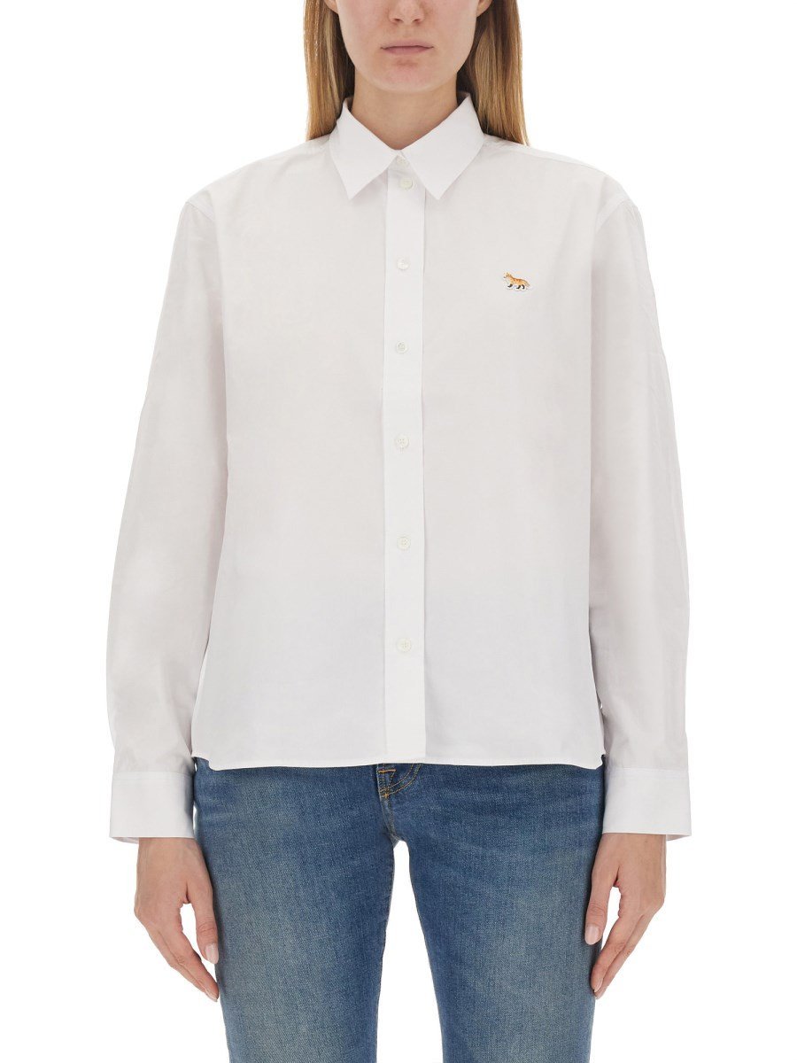 White women's shirt Maison Kitsuné