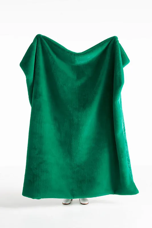 couverture en fausse fourrure sophie en green chez anthropologie Modalova