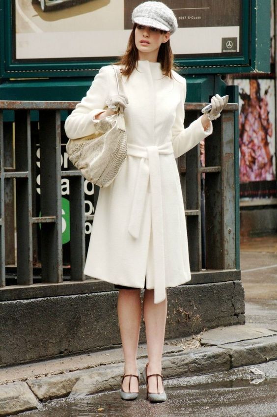 White coat Andrea Sachs in The Devil Wears Prada