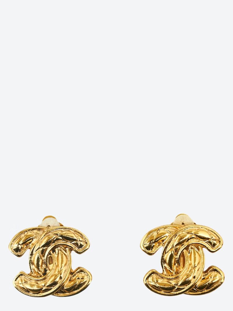 Chanel Logo Earrings