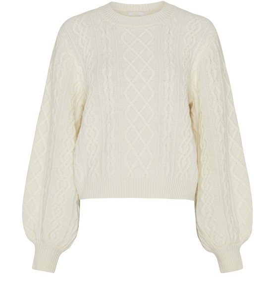 Chloé puff-sleeve knit sweater