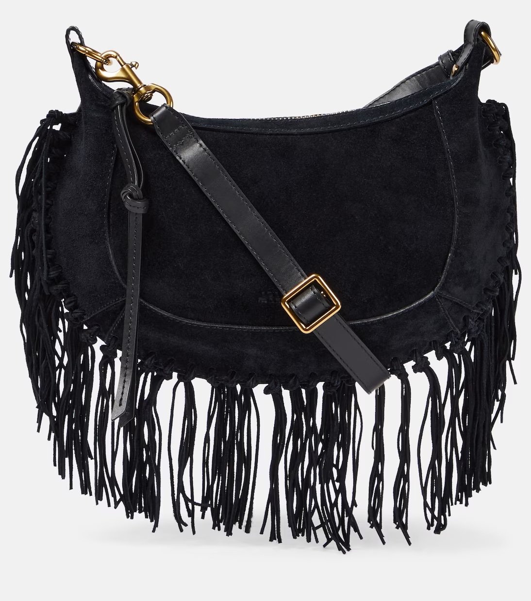 Isabel Marant suede half moon bag