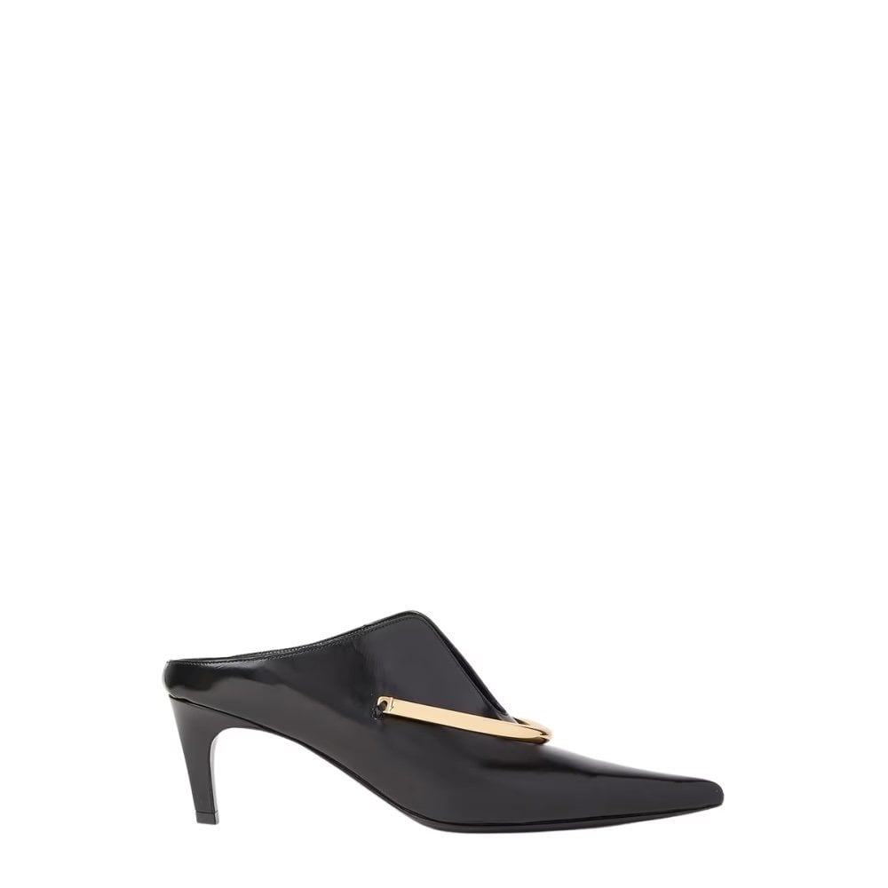 Leather mule with kitten heels Jil Sander