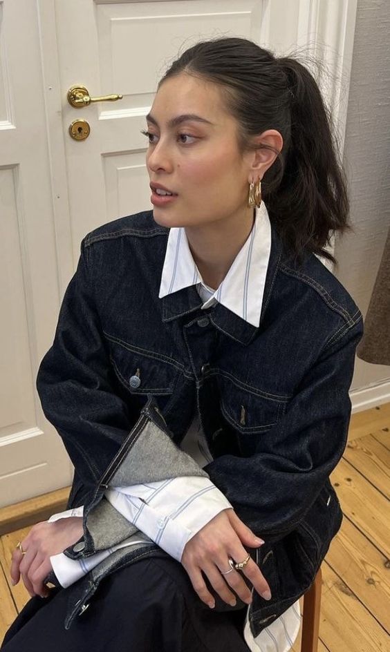 Denim jacket and shirt