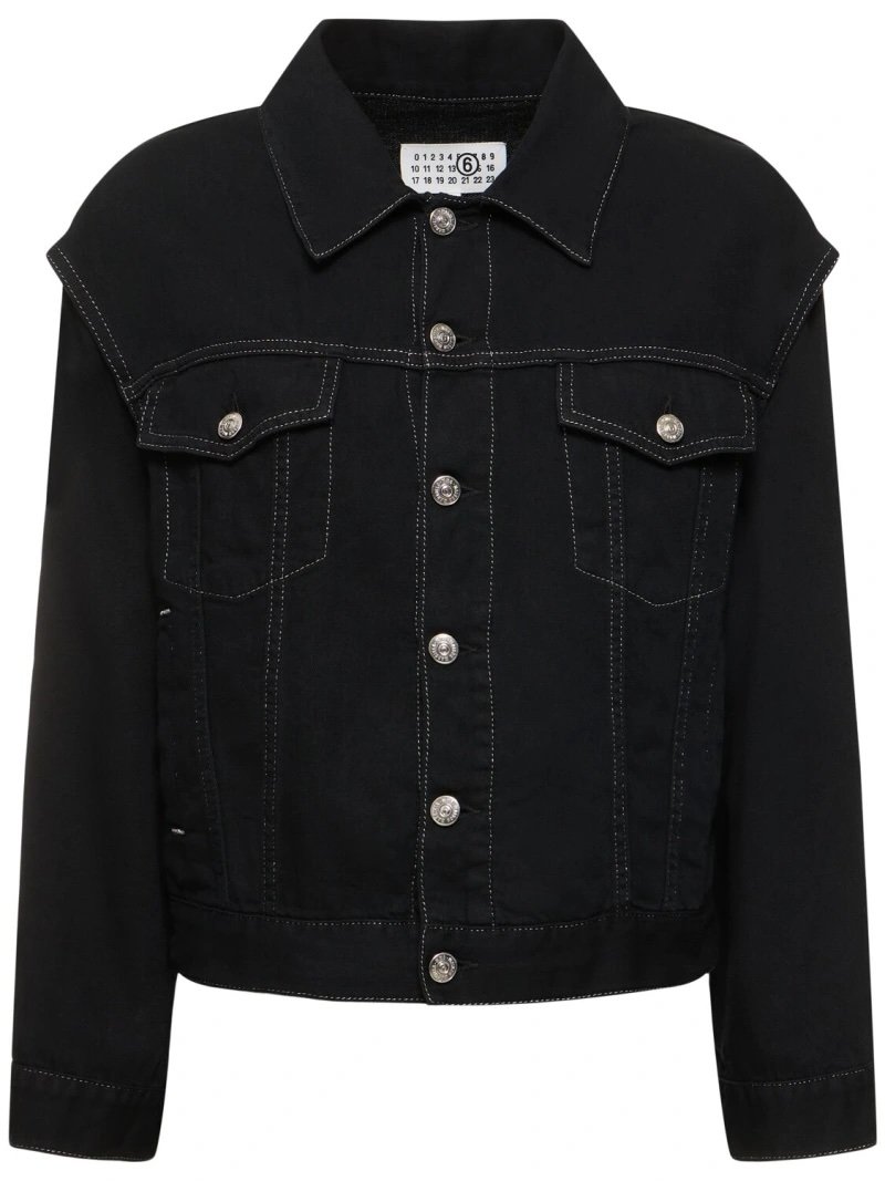 MM6 Maison Margiela black denim jacket