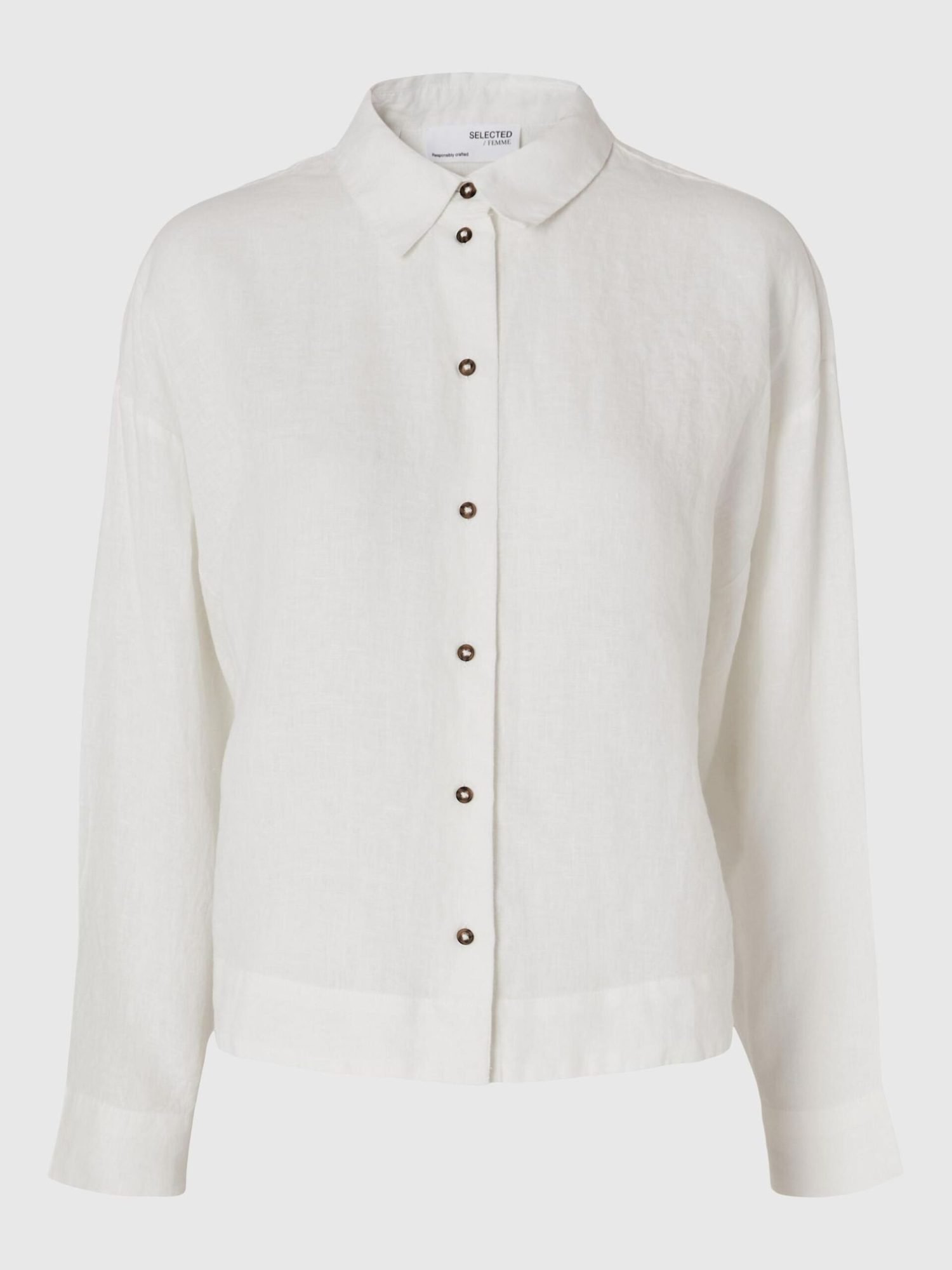 long-sleeve Selected linen shirt