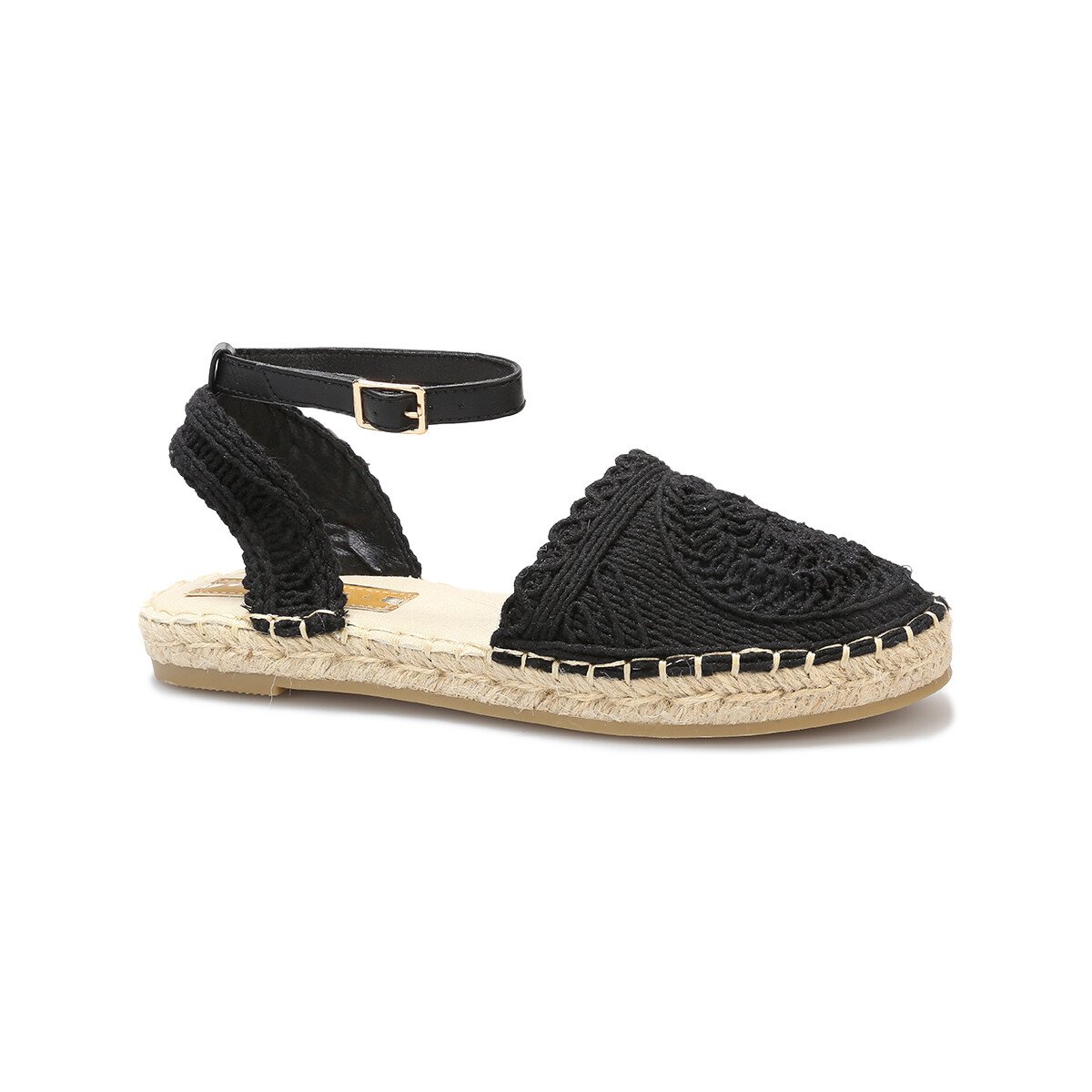 Black buckle espadrilles from La Modeuse