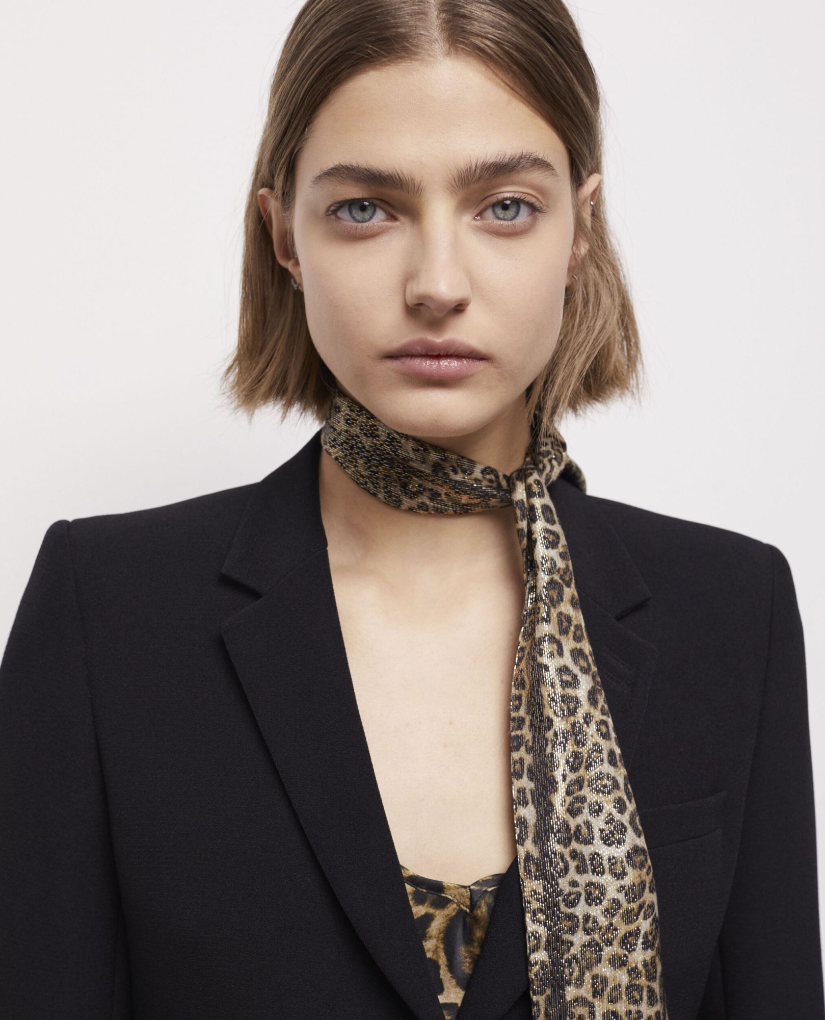 Leopard print scarf The Kooples