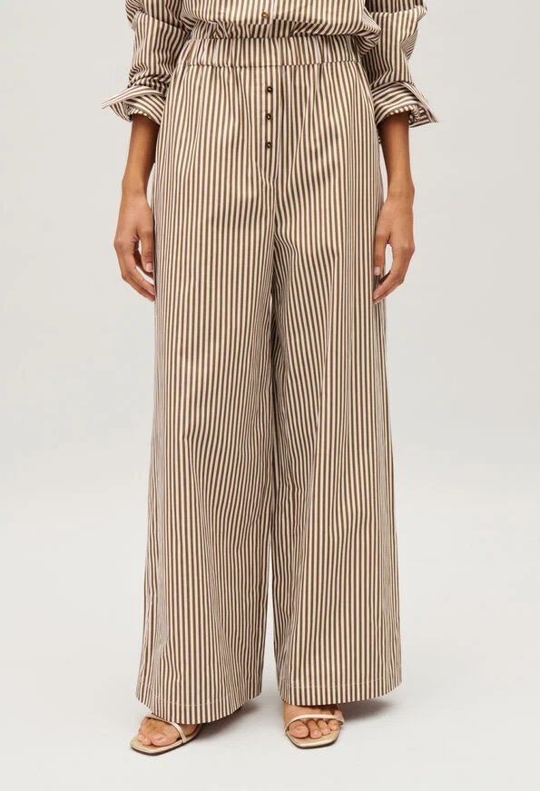 Bronze striped pants Claudie Pierlot