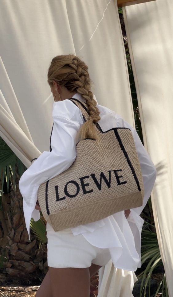 Loewe Raffia Tote