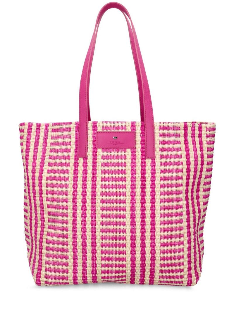 Pink Raffia Bag Weekend Max Mara