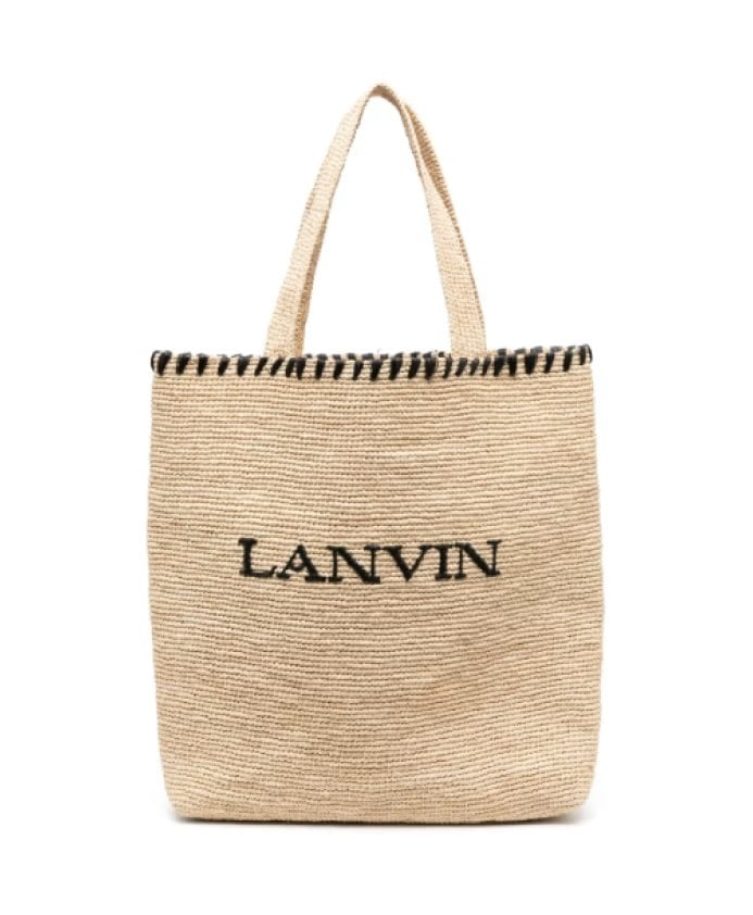 Raffia Tote Bag Lanvin