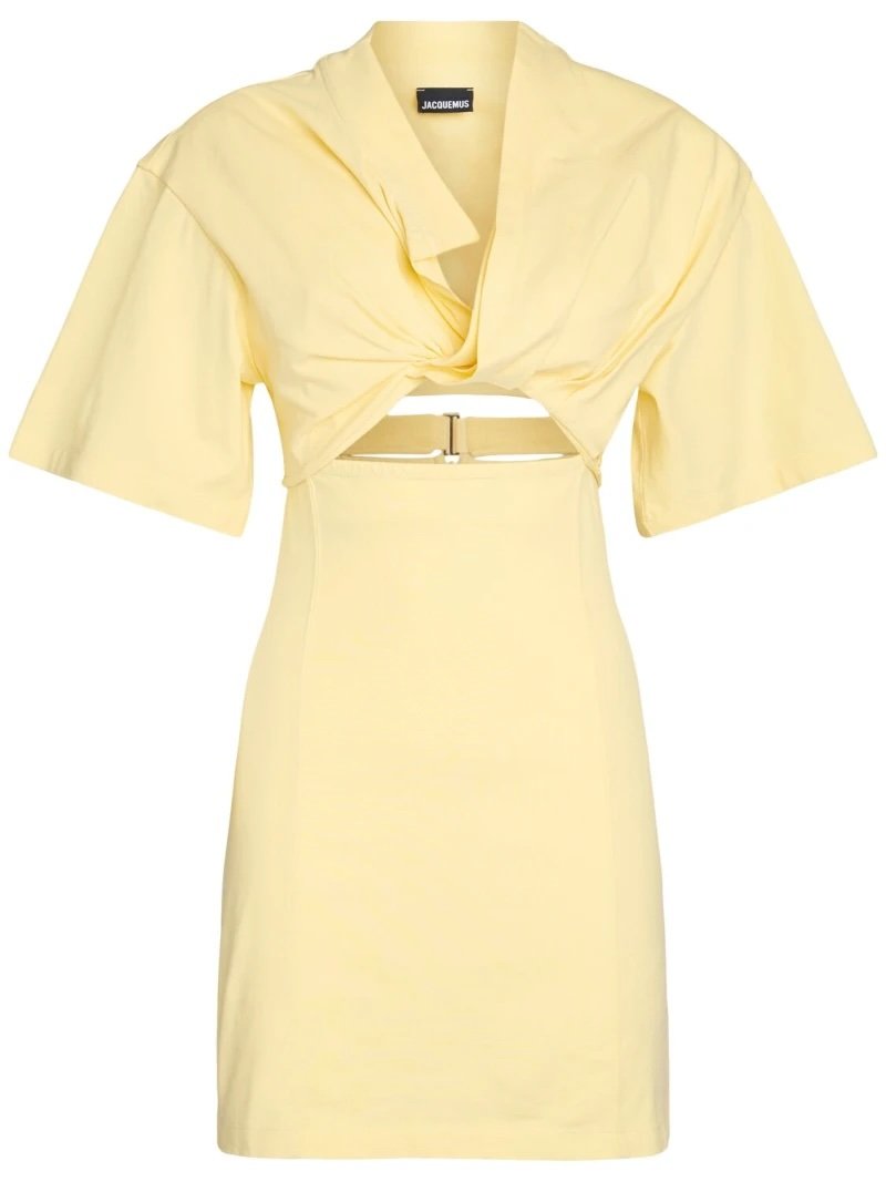 Jacquemus short buttermilk yellow dress