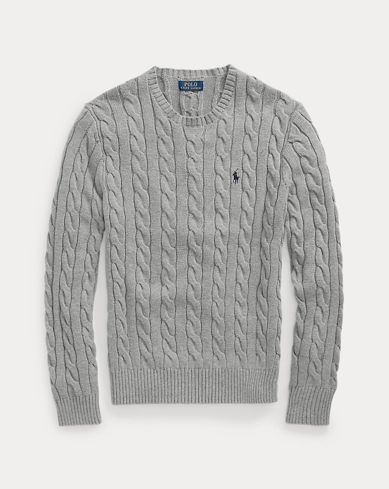 Polo Ralph Lauren twisted gray sweater