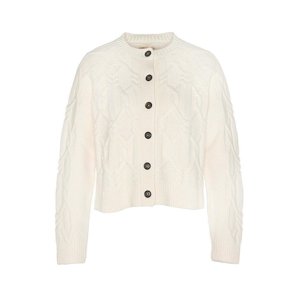 White knitted cardigan Barbour