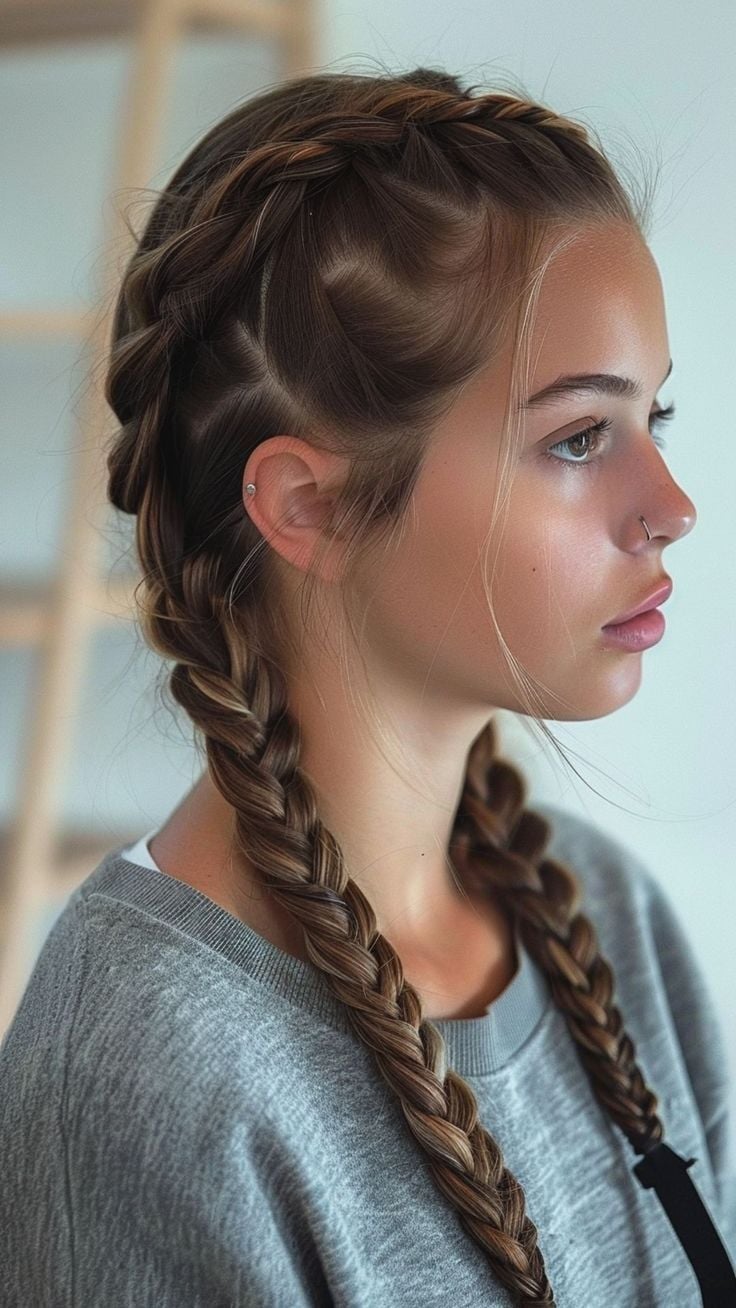 double braid hairstyle