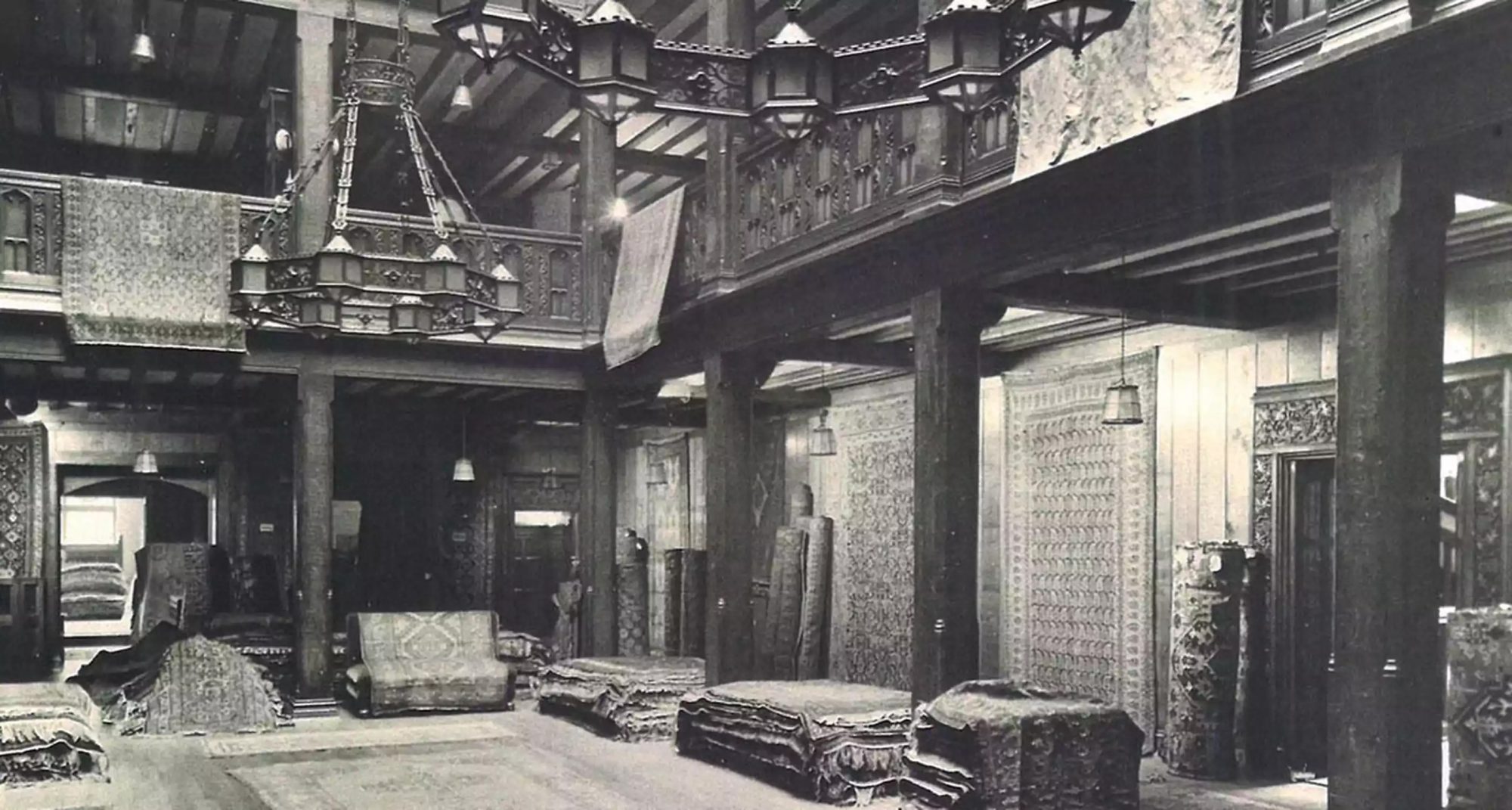 Old photo of the interior of Liberty London