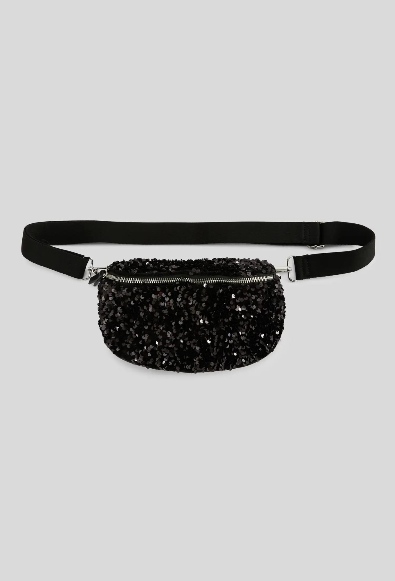 Black sequin fanny pack Monoprix