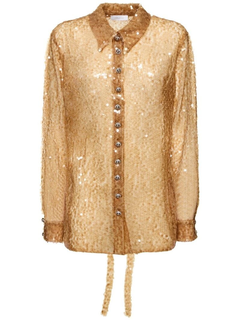 Golden sequin shirt Rabanne