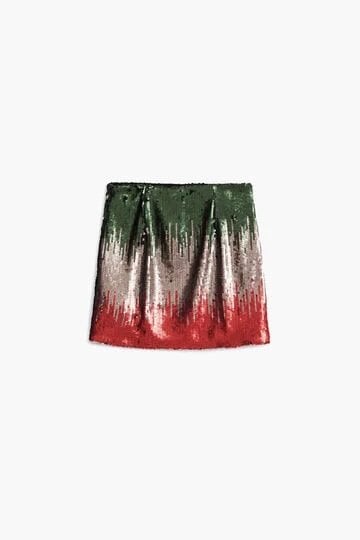 Colored short sequin skirt Desigual