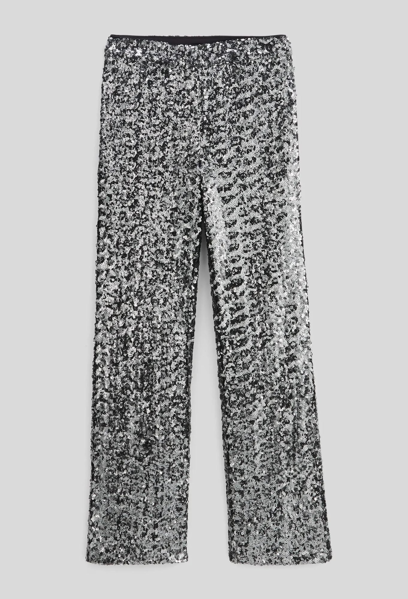 Gray sequin pants Monoprix