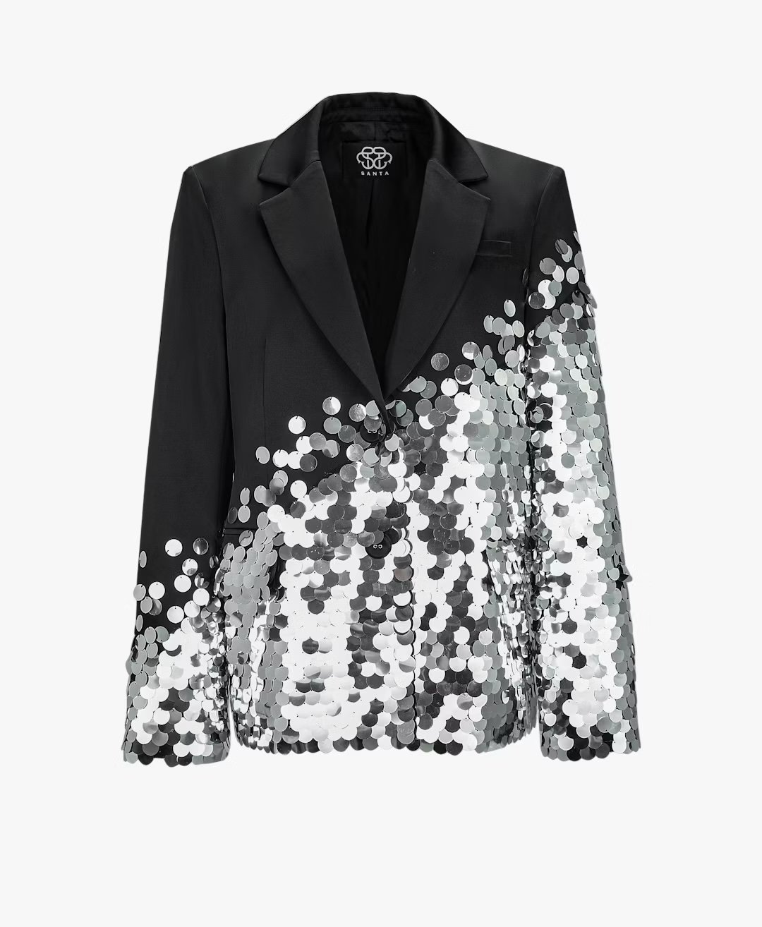 Black sequin blazer Santa Brands